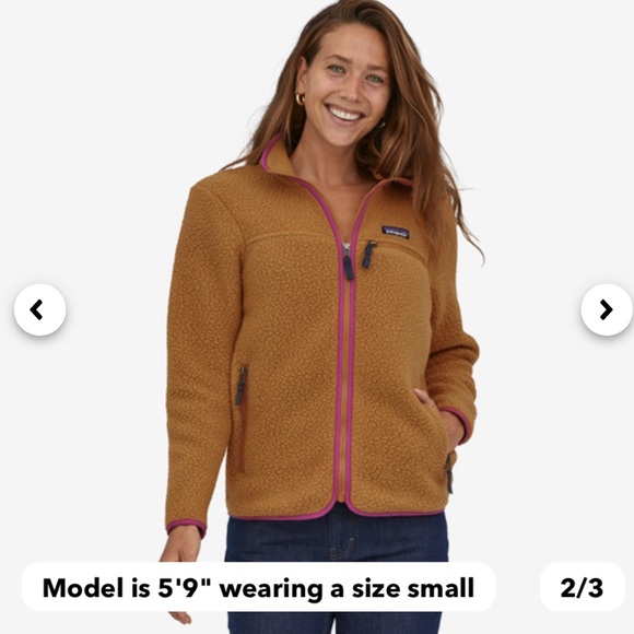 Patagonia women’s retro pile fleece sweater, L, nest brown - Picture 2 of 6